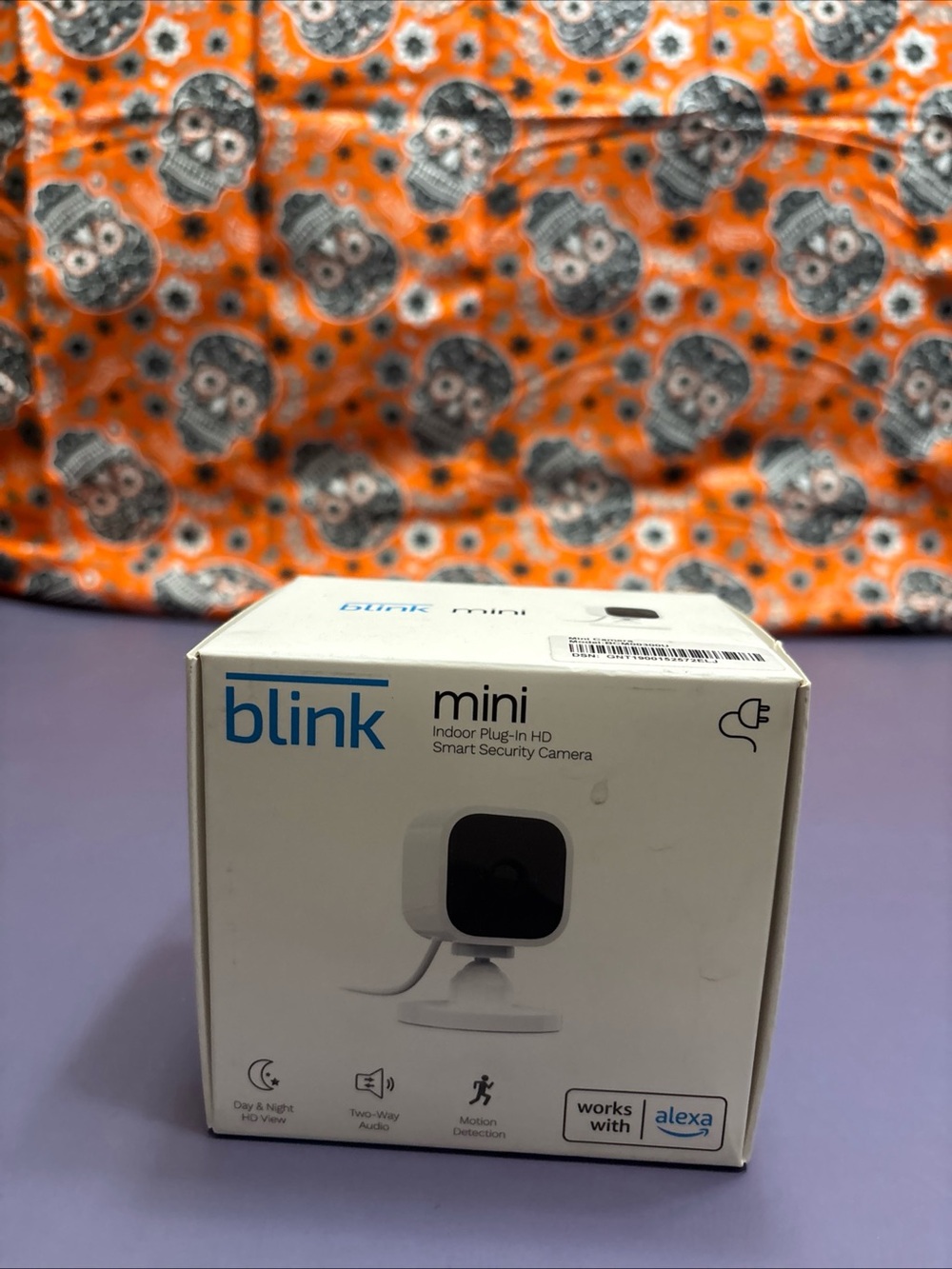 Blink Mini Indoor Plug-In HD Smart Security Camera - White